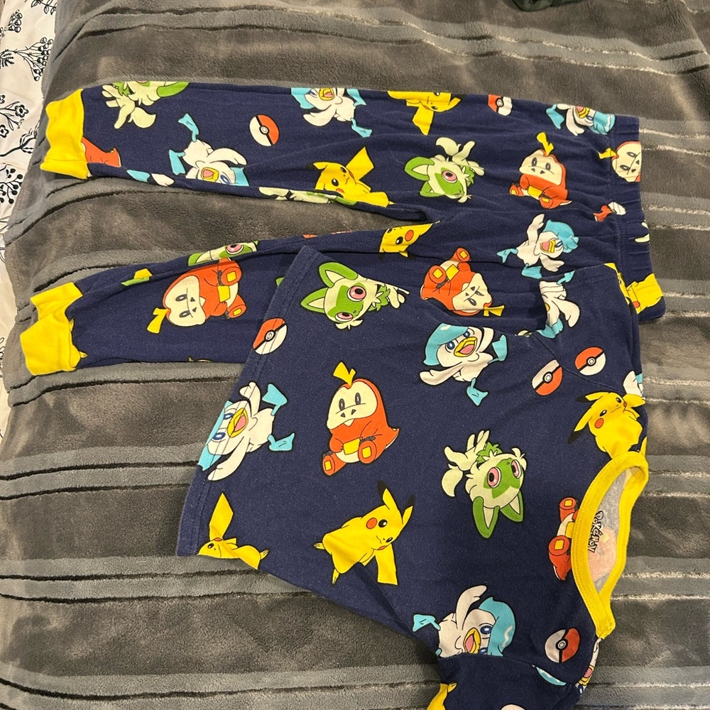 Pokemon Blue and Yellow Pajama Top